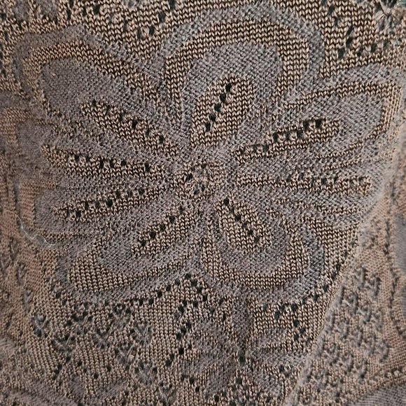 Missoni off shoulder chocolate floral jacquard knit Sweater Sz 40 Made in Italy - Picture 12 of 14